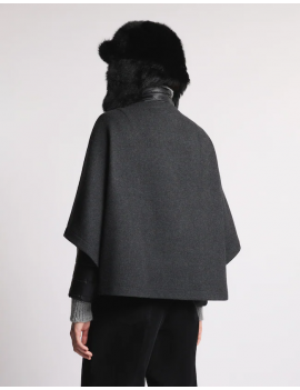 Fay Mantella 3 in 1 Double-face In Lana Cardata Grigio - NAW16513270XMLB801 - Semenzato Abbigliamento