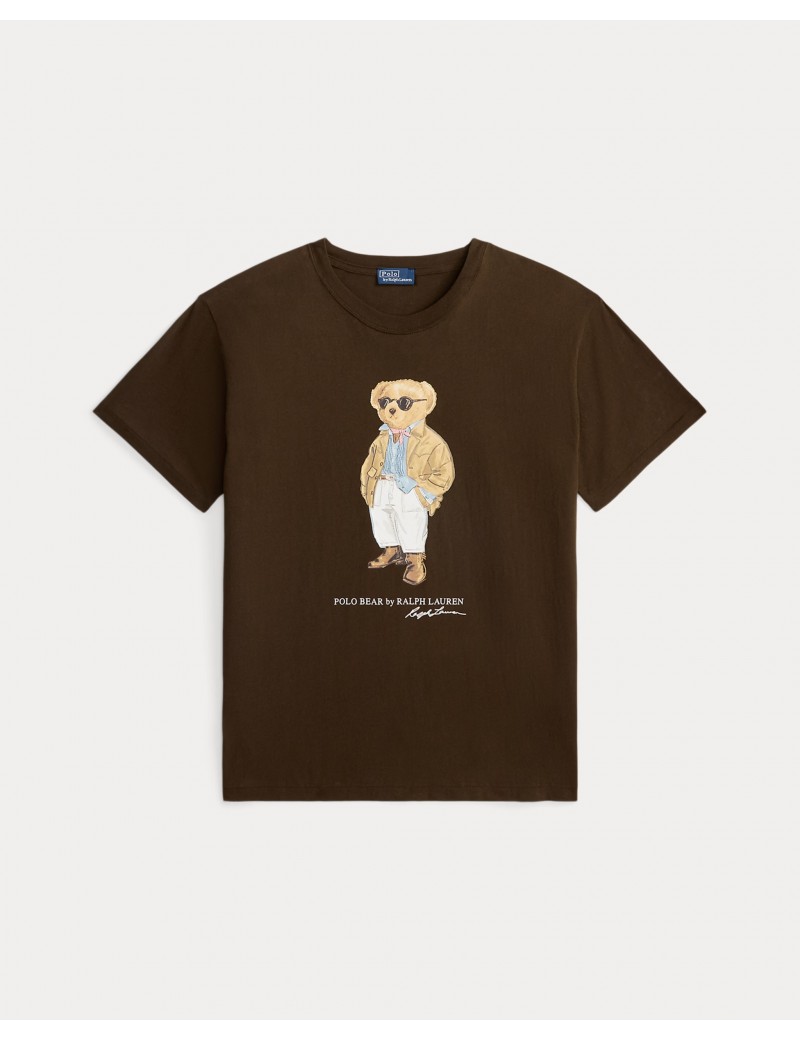 Polo Ralph Lauren Maglietta Bear Jersey Marrone -  100058319 - Semenzato Abbigliamento