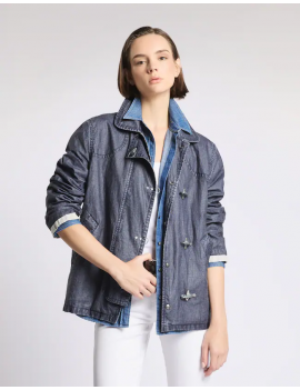 Fay 4 Ganci In Tela Di Lino Délavé Blu - MAM1352101TZD2U807 - Semenzato Abbigliamento