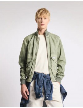 Fay Bomber Archive In Cotone E Nylon Verde - MAM1152081TZB1V408 - Semenzato Abbigliamento