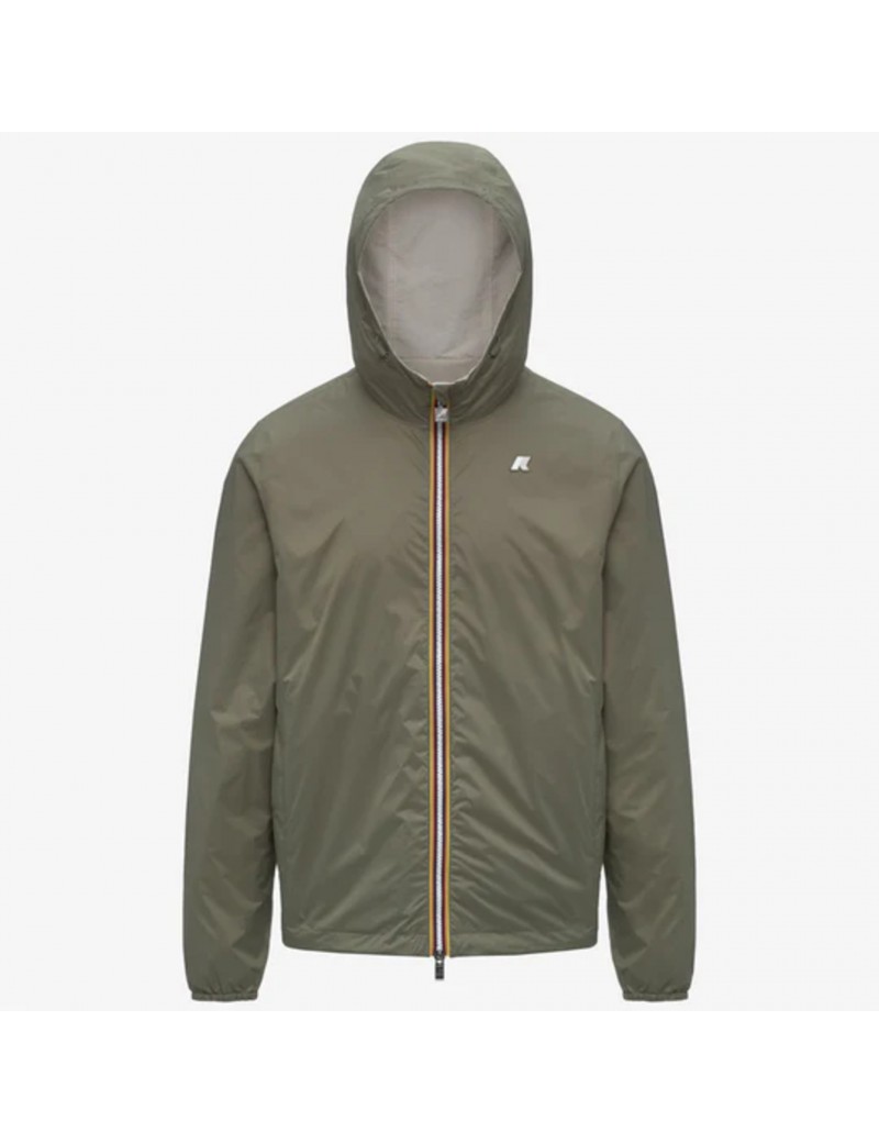 K-Way Jake Cotton Reversibile Beige Lt Green Lichen - K51337W - Semenzato Abbigliamento