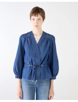 Shaft Blusa Vivi Regular Chambray - vivi chambray - Semenzato Abbigliamento